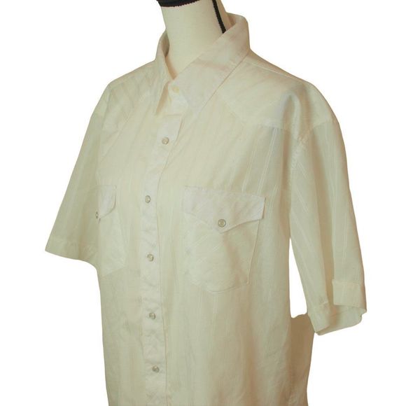 White Horse Pearl Snap Button Western Shirt SZ XL - Picture 2 of 6